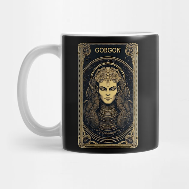 Gorgon Tarot Card Vintage Artwork by origato